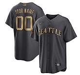 Customized Men's Seattle Mariners Active Player Charcoal 2022 All-Star Cool Base Stitched Jersey,baseball caps,new era cap wholesale,wholesale hats